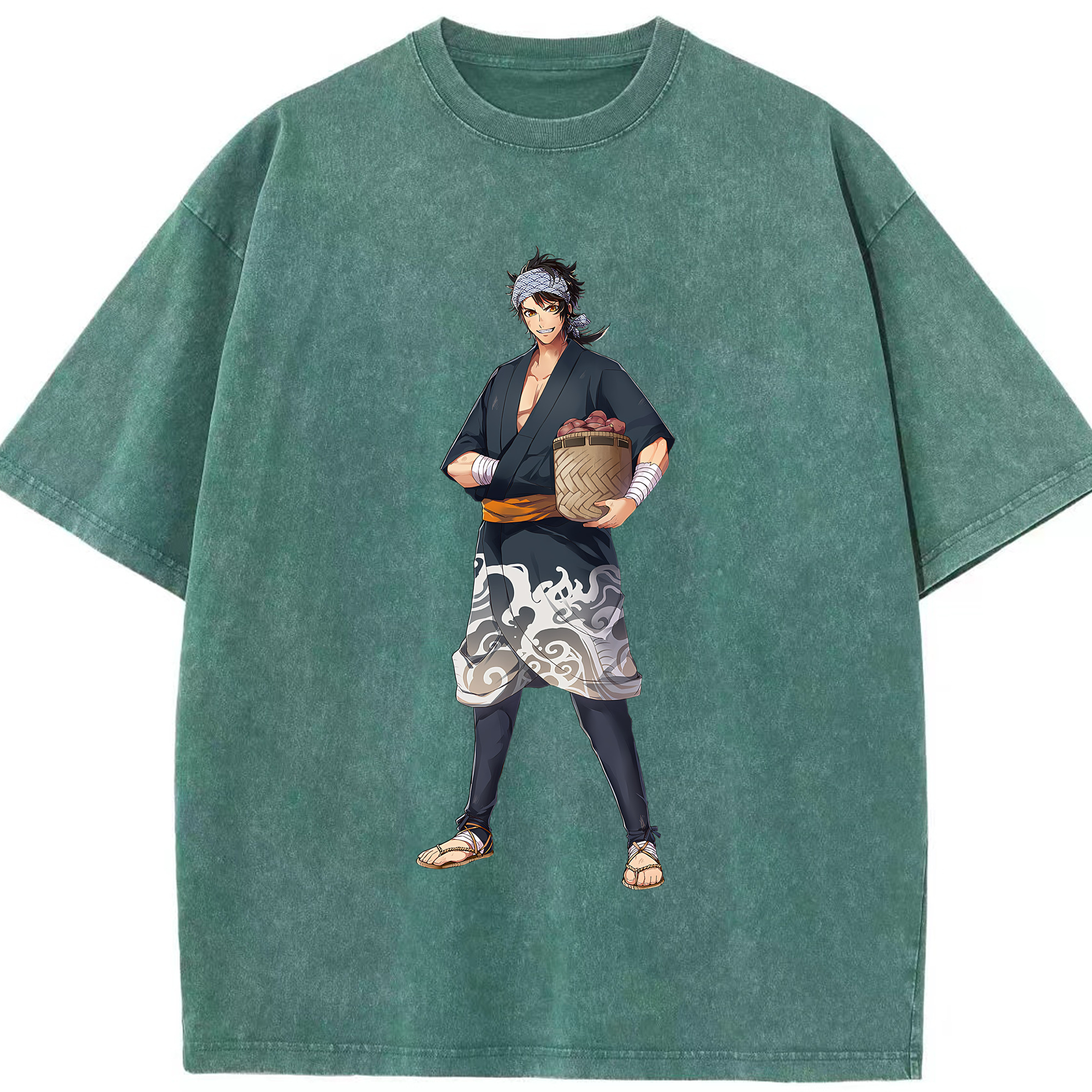 （画像用） 刀剣乱舞 Touken Ranbu 綿100% ヴィンテージ風 半袖Tシャツ（フロントプリント）